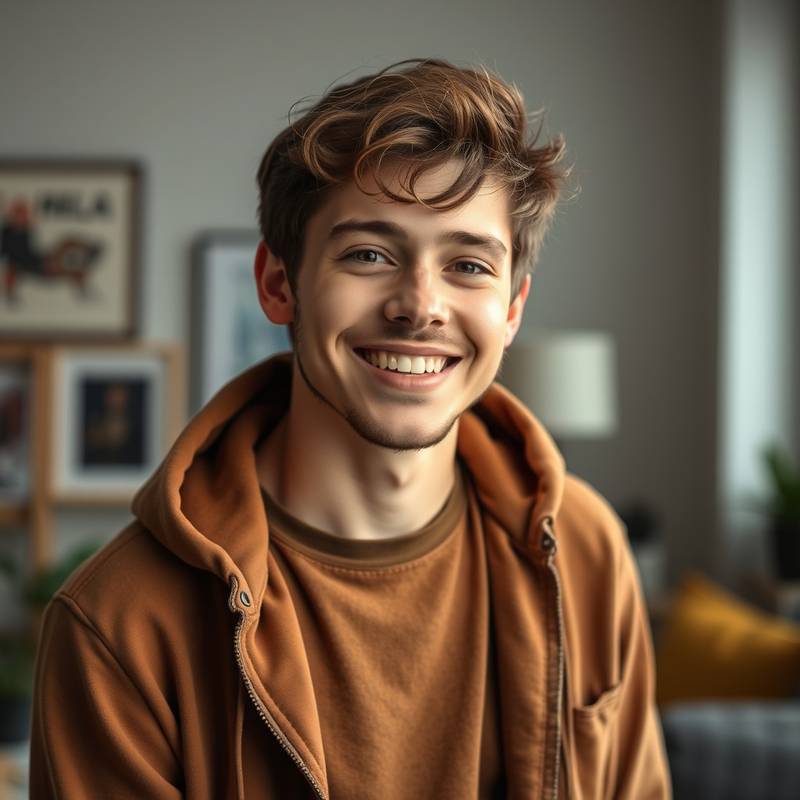 Benjamin Carter, Junior Designer at ArtSpace Interiors, looking enthusiastic.